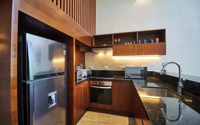 Luxury Penthouse in Aldea Zama, private pool and rooftop, 24 7 security in a gated community