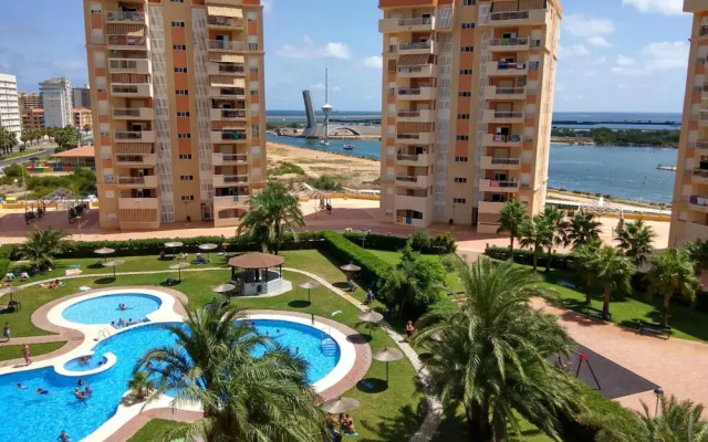 Apartment With one Bedroom in San Javier, With Wonderful sea View, Shared Pool, Enclosed Garden - Near the Beach