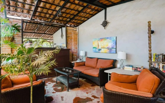 King Bed in Our Guest Room at Inn Ajijic