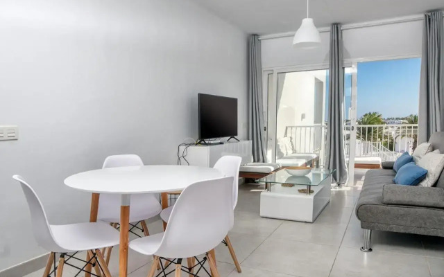Sunset view modern private poolside apartment