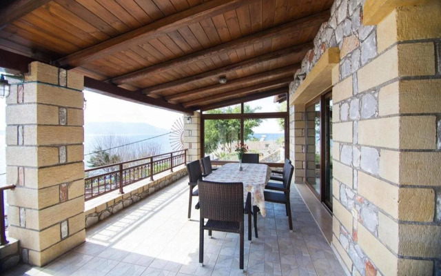 Sunset traditional house