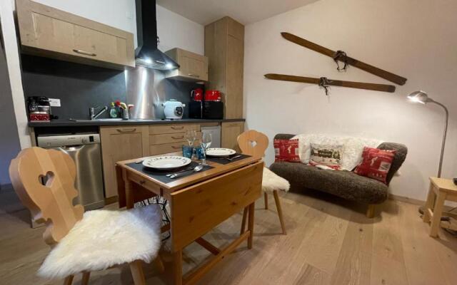 T2 30m2 plein centre, lit fait, linge fourni, WIFI