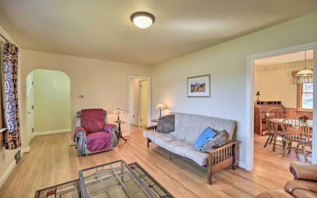 Quaint Creekside Home w/ Spacious Deck & Yard