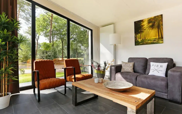 Chic Forest Lodge With Sauna