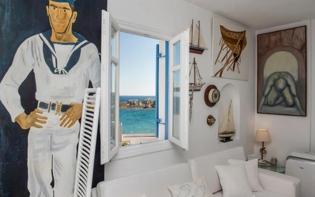 Aiolos home, amazing sea view, 2min from Logaras