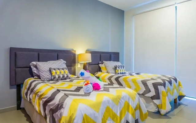Lunada 314 Modern Playa del Carmen Condo with Tropical Garden View by RedAwning