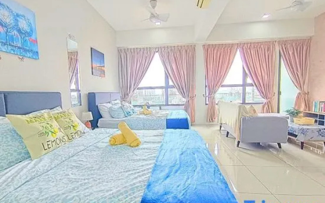 #MS1, Cozy SouthPlace Suite, Sleeps 1–5, Wi-Fi – Guest Rooms – Subang Jaya