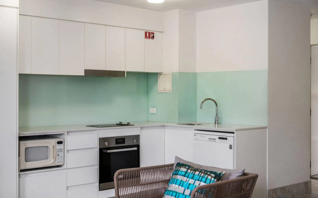 Bayview Beachfront Apartments, in town right on the beach