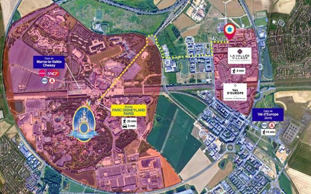Disneyland-Paris 8pers, 2 Parkings, Wifi, Netflix