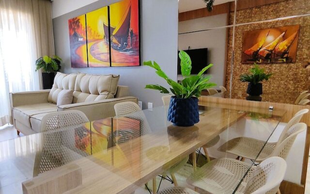 Apartamento 2 suítes lindo e vista mar