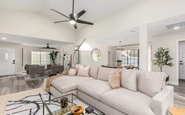 Modern-terranean Retreat 2 Masters Pool Spa Games