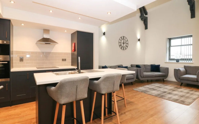 The Reception Room at The Institute Executive Apartments