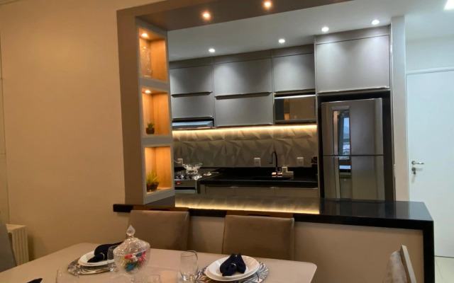 Apartamento em Bertioga com varanda gourmet