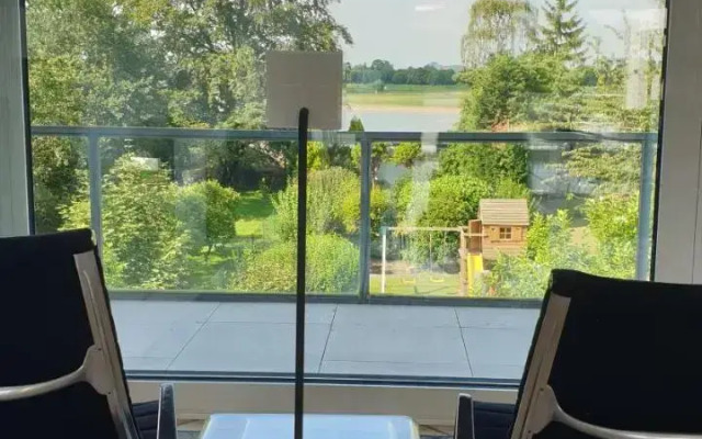 Somnar Panoramaloft mit Hästens Betten - Rheinblick 150qm