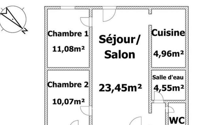 Gîte Saint-Urbain, 3 pièces, 4 personnes - FR-1-426-297