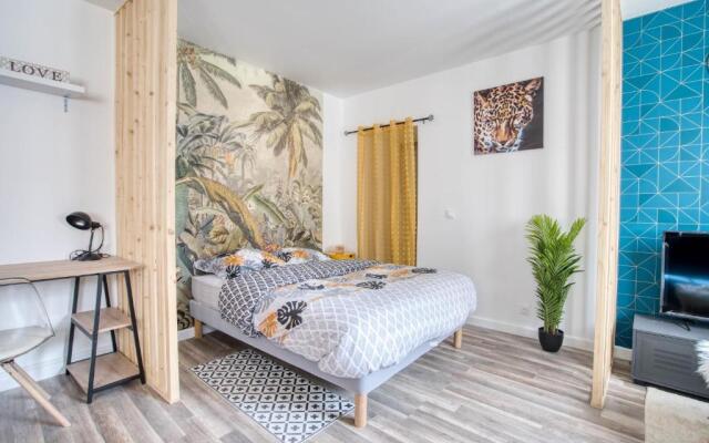 JUNGLE CHIC Studio 27m² 5min Gare de Pontoise