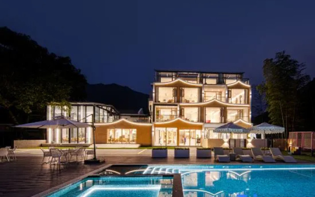 Laiye · Hot Spring Private Pool Riverside Family Vacation Boutique Stay (Jing Moon Bay Scenic Area) – Pool – Xuancheng