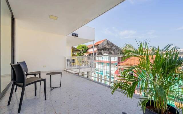 w Cozy 1BR in Casco Antiguo