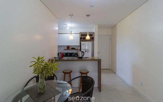 Apt Garden com churrasqueira 550m da praia CLG0001