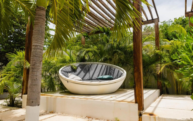 Modern studio spa & gym at Central Park Tulum