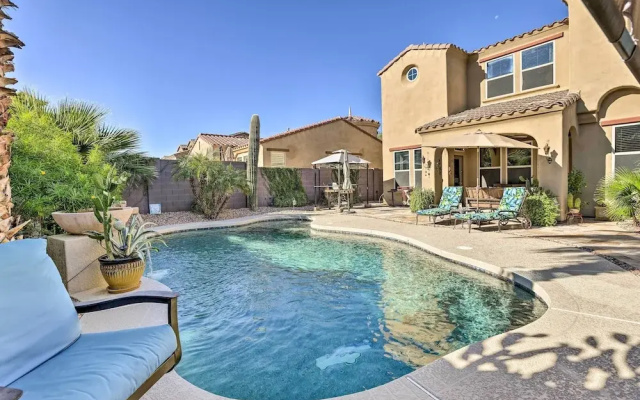 Luxe Goodyear Home w/ Serene Backyard & Game Room