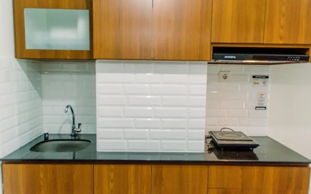 Unique Studio With Folded Bed Amazana Serpong Apartment