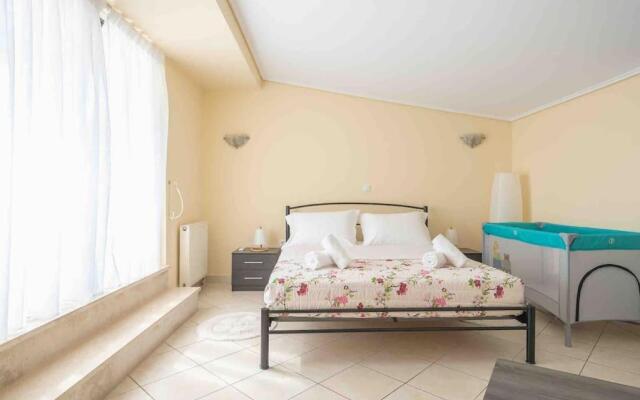 Saronis seaview 2bdr residence 500m from the beach