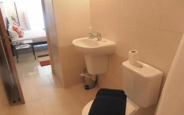 Studio, E104 with double bed, kitchen & shower room, sunny balcony