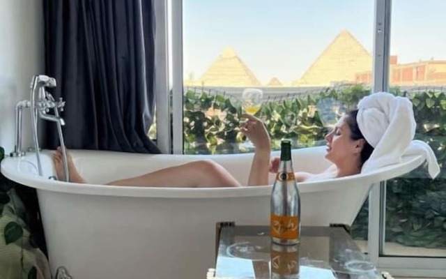 Pharaoh pyramids view