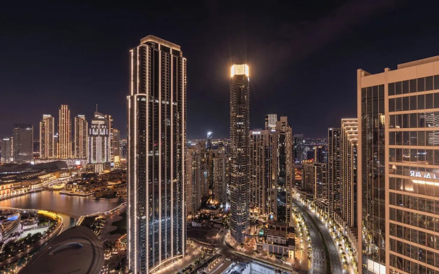 Lux 3BHK Burj Khalifa & fountain view