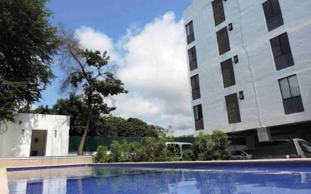 Cómodo y bonito apartamento con alberca