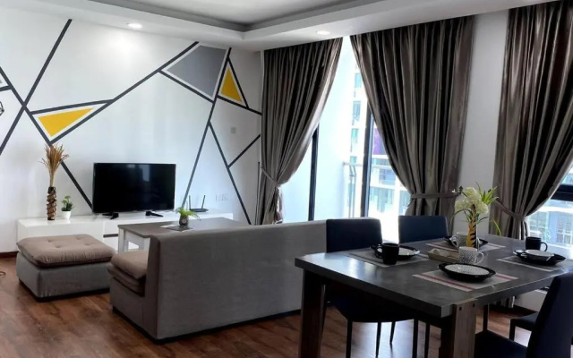 #2.1 Jazz Suites Large Bed Vivacity Kuching 3rooms – Guest Rooms – Kuching