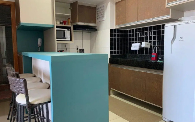Apartamento com piscina e academia