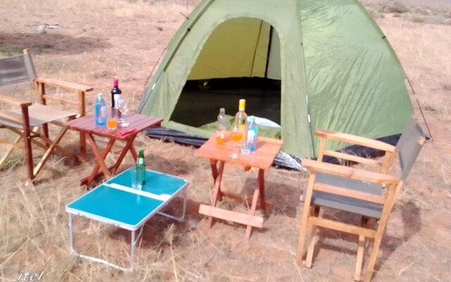 Amanya Double Pitch Tent With Mt Kilimanjaro View