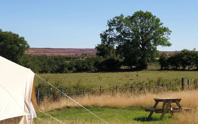 6m xl Bell Tent With log Burner, Near Whitby