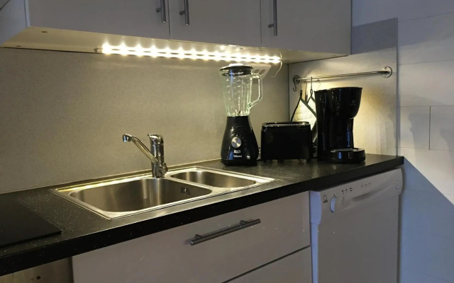 Tilava talo lähellä keskustaa