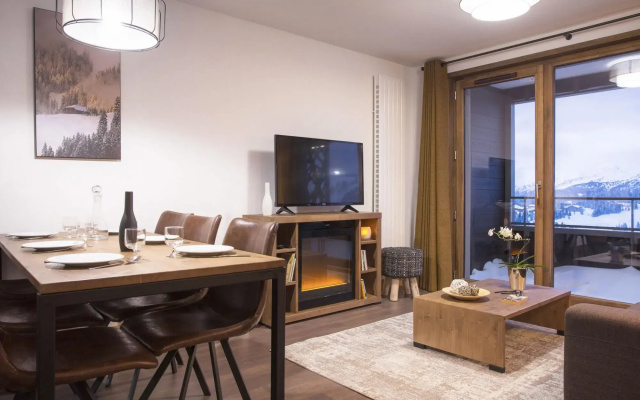 Modern apartment in authentic ski village les Saisies