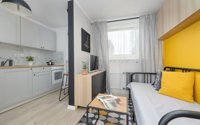 Yellow and Grey Studio by Renters