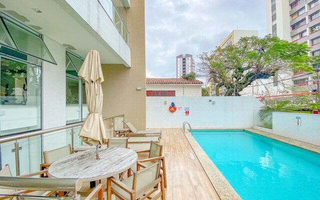 BR06 Quarto e Sala - 550m Praia da Barra