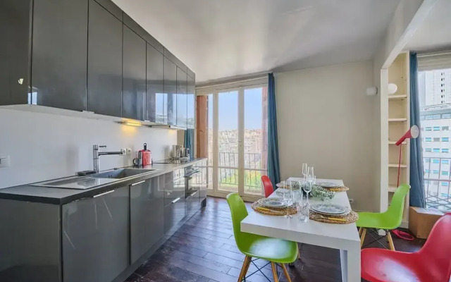Sublime 2 Bedroom Flat Quai de Seine Eiffel Tower