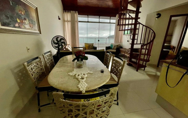 Linda Cobertura Duplex, Pé Na Areia,Vista Linda.