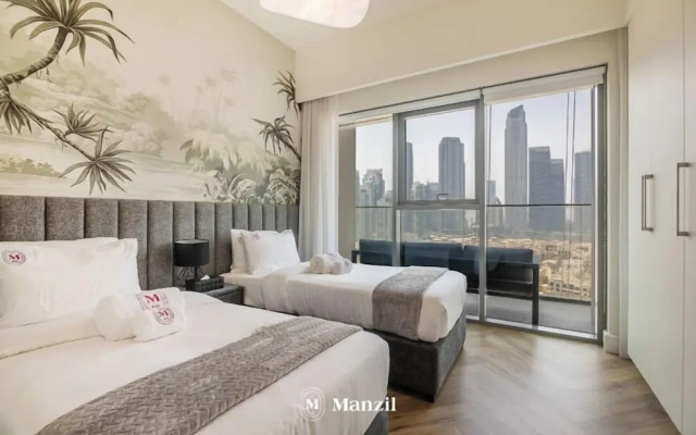 Manzil-2BR with full Burj Khalifa View
