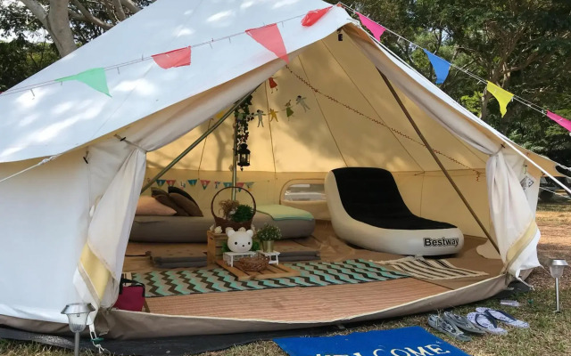 Glamping kaki singapore-Standard medium bell tent