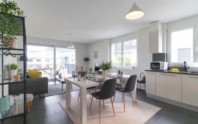 Modern 2 Bedrooms Apartment at Le Bouveret. Self-checkin