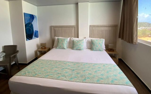 Hotel On Vacation Blue Tone