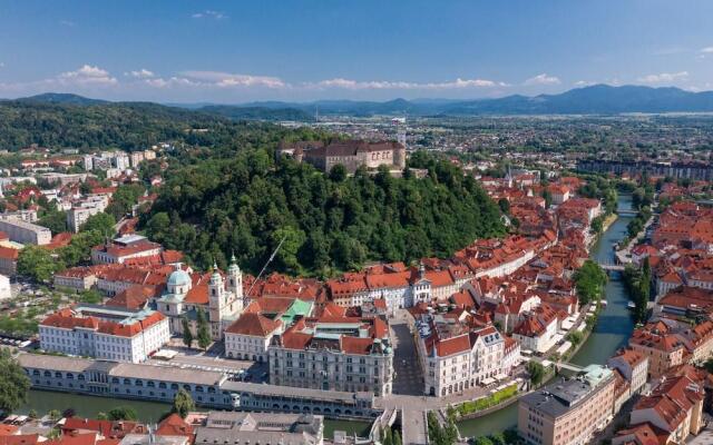 Tromostovje II In Heart Of Ljubljana