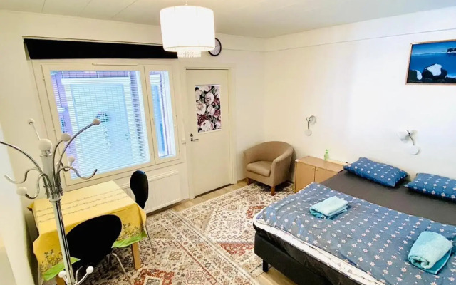 private bedroom and bathroom with private entrance