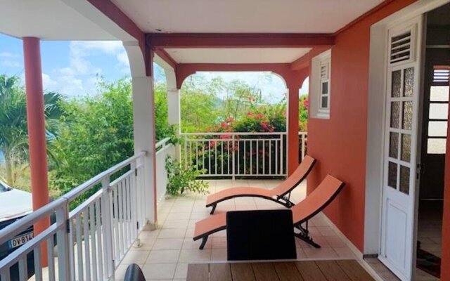 Apartment with 2 Bedrooms in Le Marin, with Wonderful Sea View, Enclosed Garden And Wifi