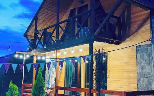 Wooden Huts in Mestia
