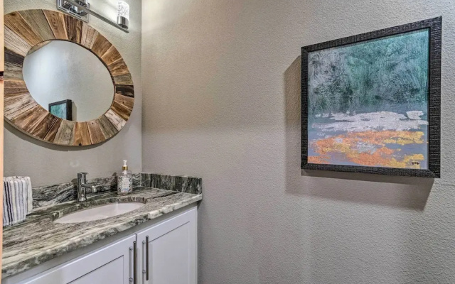 Upscale Riverfront Home w/ Beach & Fire Pit!